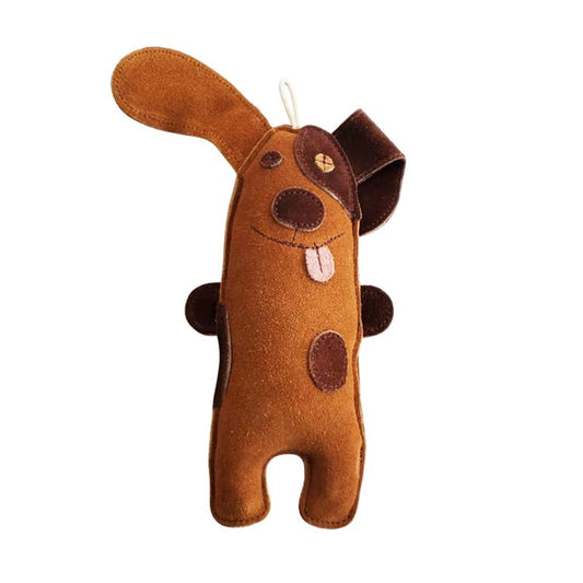 Silly Puppy Dog Toy - Leather