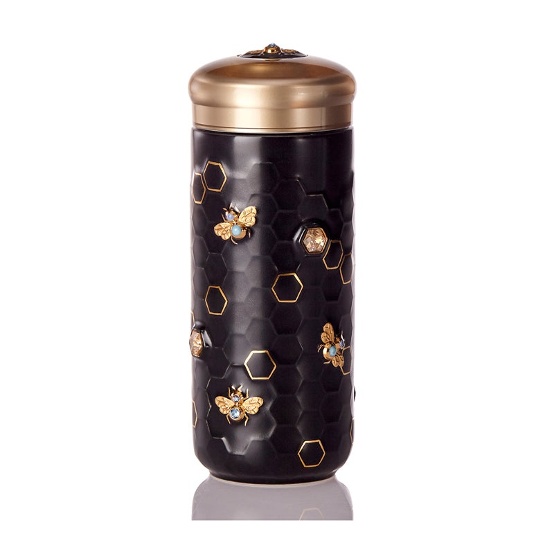 Honey Bee Travel Mug with Crystals-0