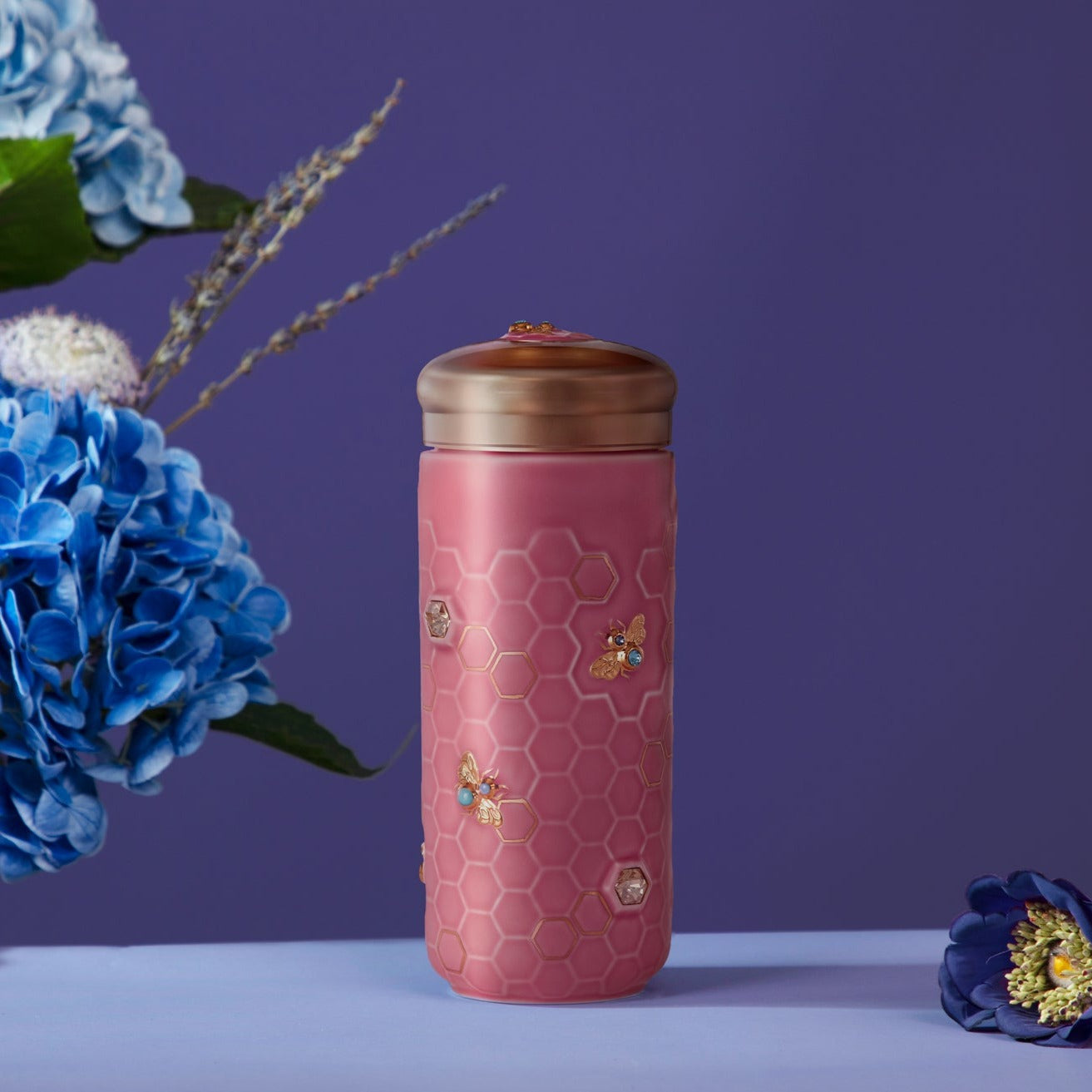 Honey Bee Travel Mug with Crystals-8