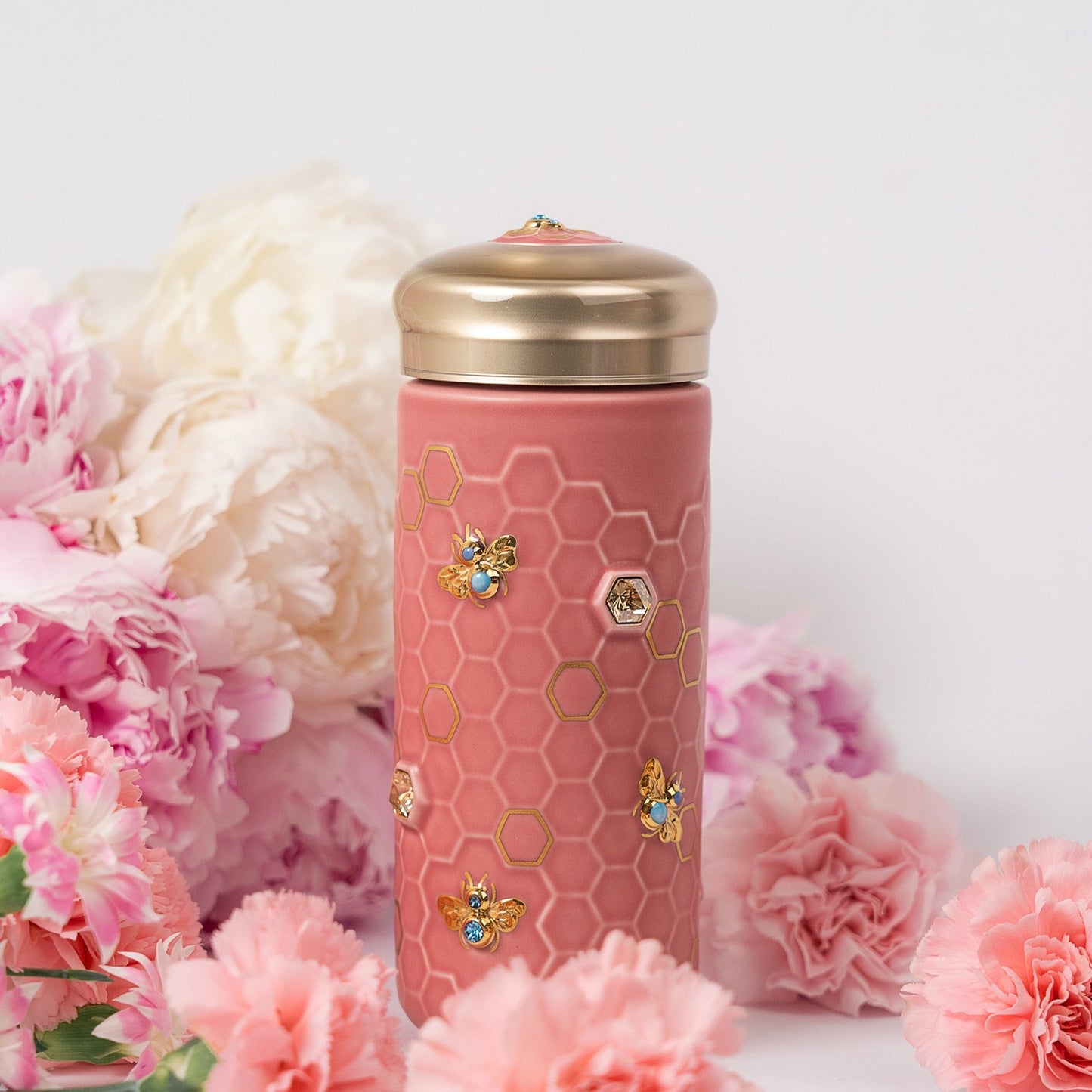 Honey Bee Travel Mug with Crystals-9