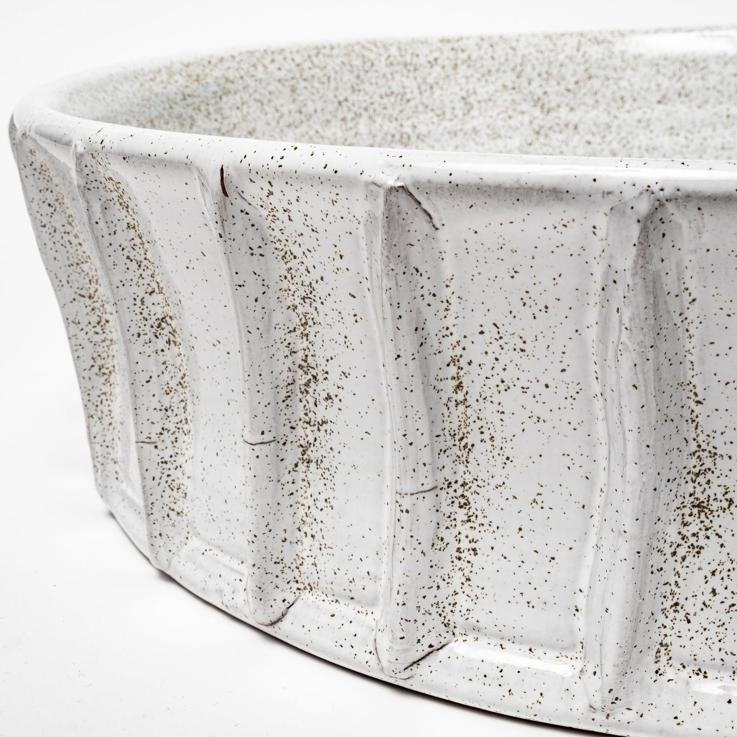 Large White Ceramic Bowl-3