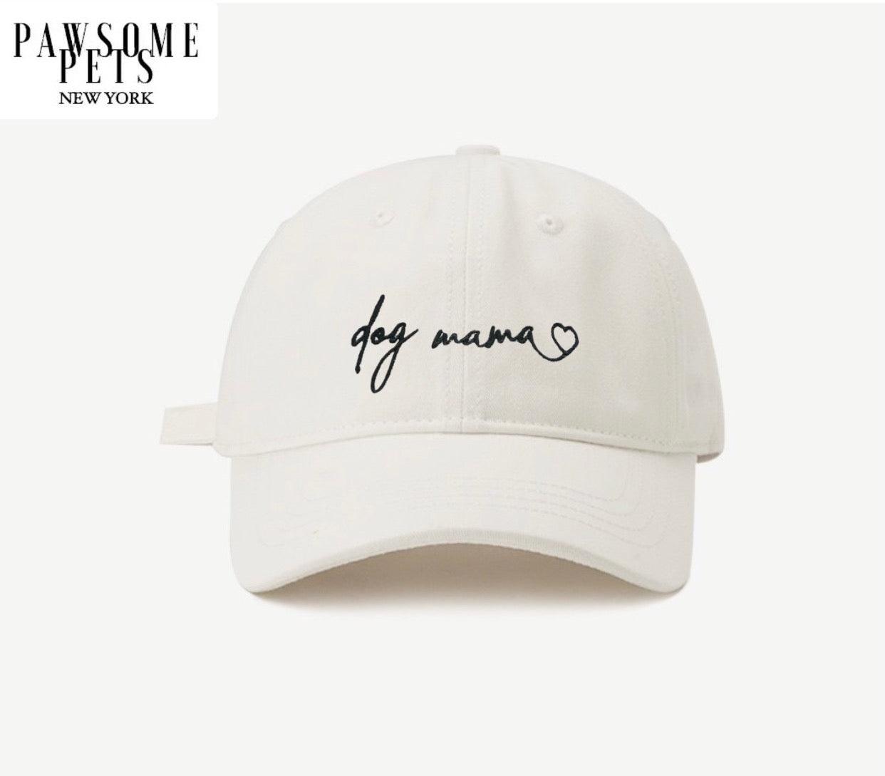 DOG MOM HAT - WHITE-0