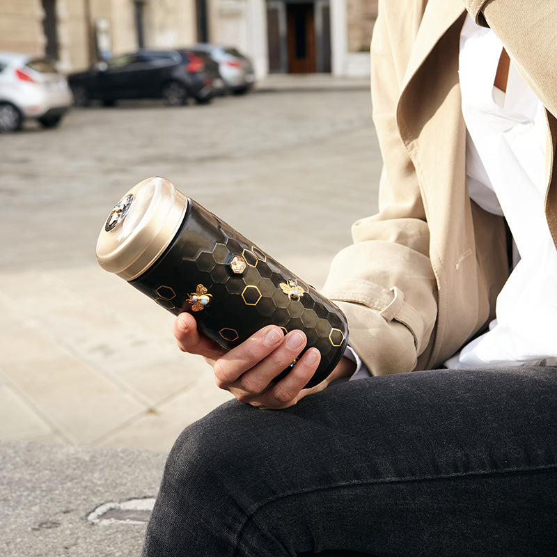 Honey Bee Travel Mug with Crystals-12